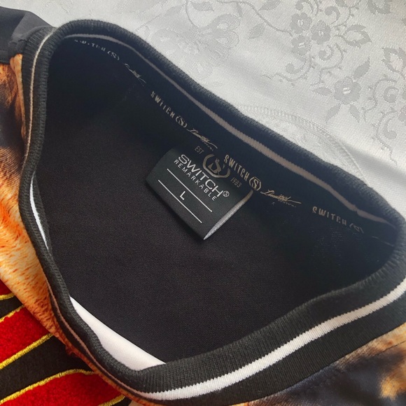 Switch Remarkable Limited Edition King Lion Print Black Cool Shirt Men’s Size L - Picture 8 of 13